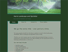 Tablet Screenshot of harrislandscapesprinkler.com